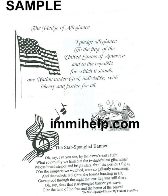 Pledge of Allegiance and The Star-Spangled Banner - U.S. Naturalization