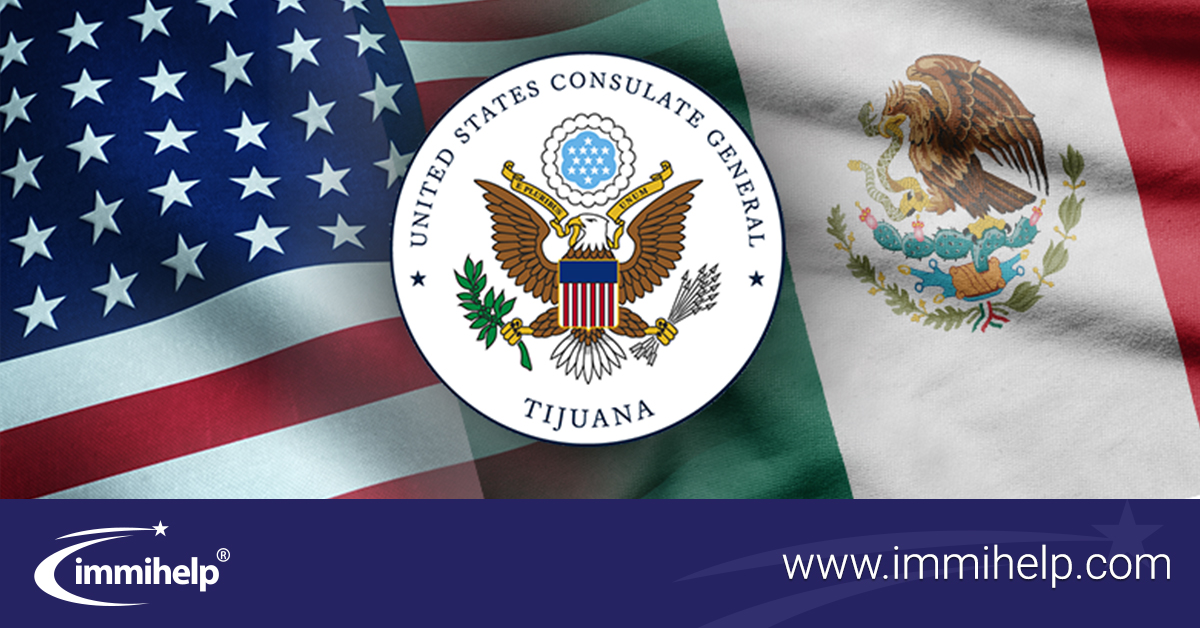 Sellado de la visa estadounidense en Tijuana, México - Immihelp